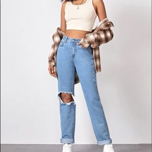 Ripped mom jeans size 6 size 38 size M